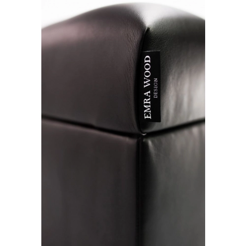 Kufer Pikowany CHESTERFIELD  Eko-Skóra Czarna / Model  Q-6 Rozmiary od 50 cm do 200 cm